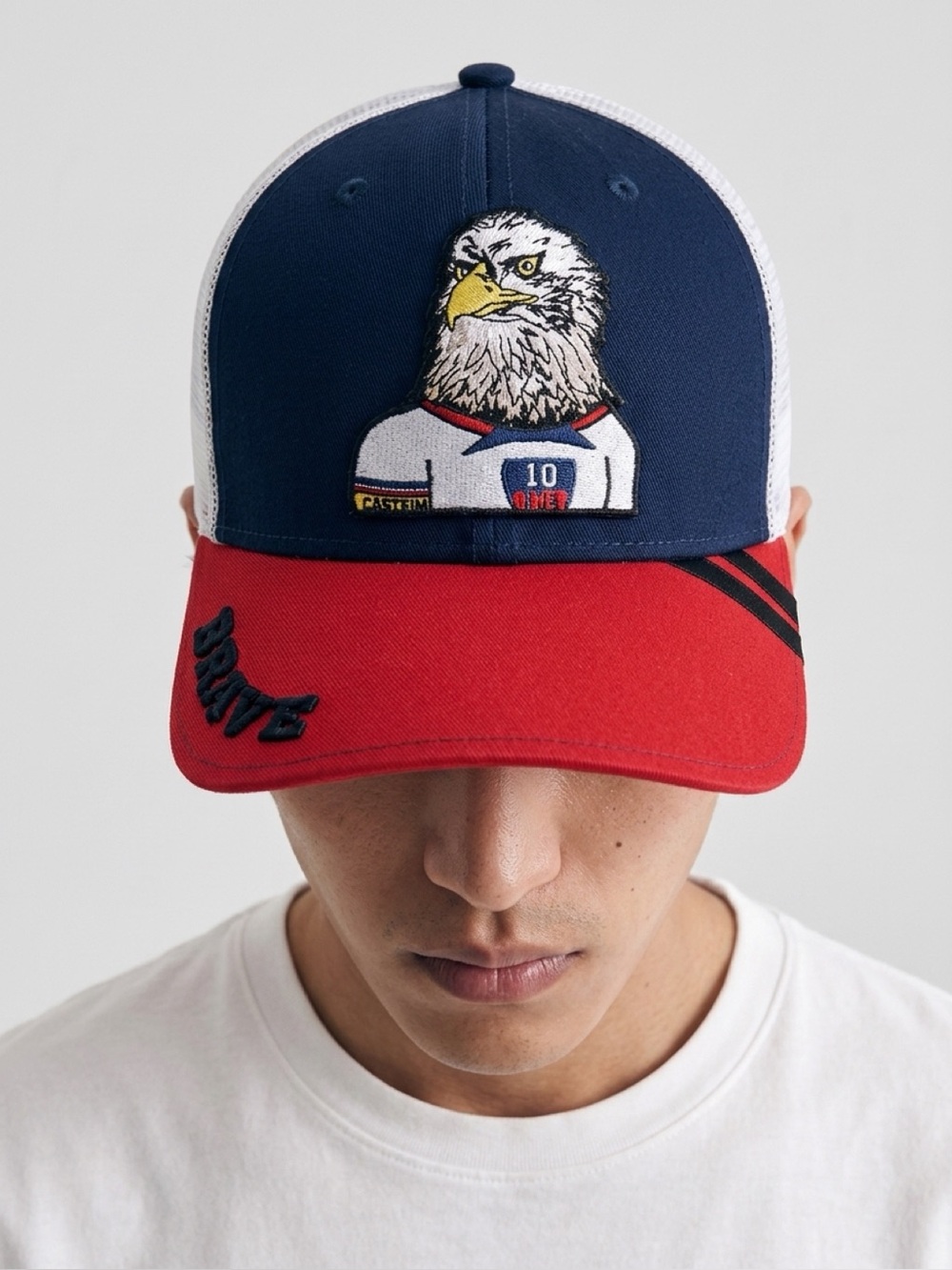 Primos Cone Collection Eagle Trucker Snapback Hat – USA